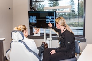 Dr. Alicia Burton posing with family at Best Impression Dental Medical Lake WA