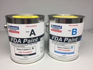 FDA paint for sensitive surfaces in food and pharmaceutical areas