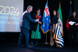 Ms. Faezeh Alavi, a prominent actress, were recognized as top achievers