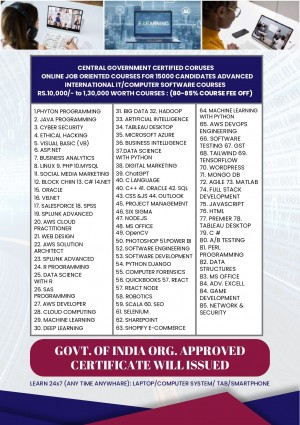 Big Breaking & Good News for Students:  80% fee off to learn IT / Computer Software Courses  