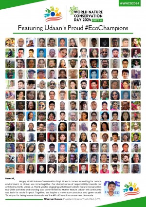 Udaan Youth Club featured all outstanding participants in #EcoChampions Photo Collage