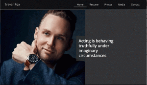 Personal Websites for Actors