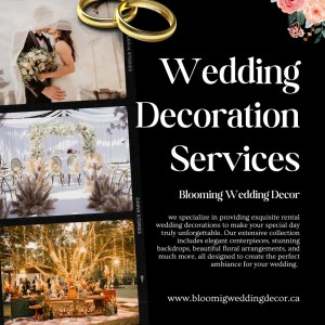 Wedding Decoration services Blooming
