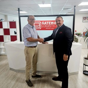 Mr Paul Abraham (L) with Mr Gjorgji Milenkovski (R)