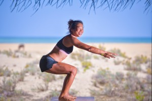 Workout to views of the Indian Ocean