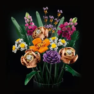 756Pcs Home Decoration Flower Bouquet Moc Contrution Building Blocks Bricks Toys Kid Birthday Christ