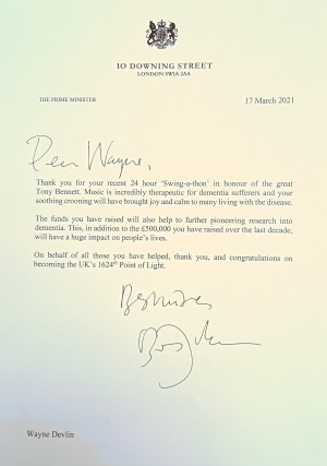 commendation from Prime Minister