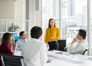 woman in meeting