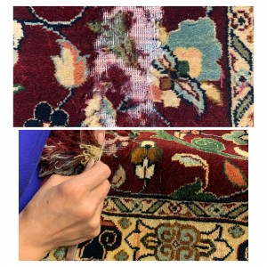 repair Moth damage by AAA Rug Repair