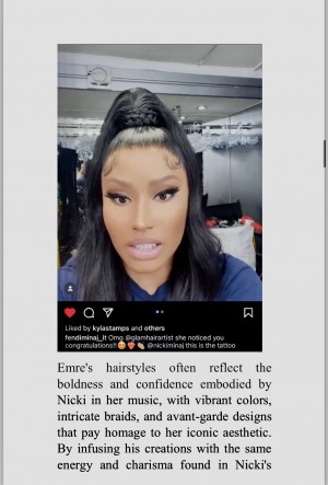 Nicki talking about Glamhairartists Tattoo