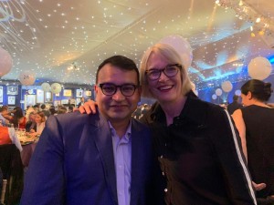 Rajiv Ranjan with Margot James MP 