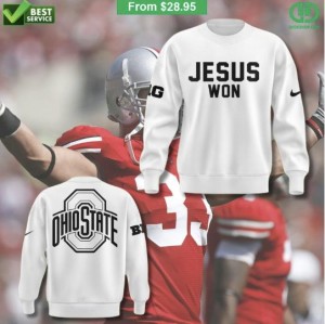 Comfort meets conviction in the New Jesus Won Ohio State Sweatshirt 2024