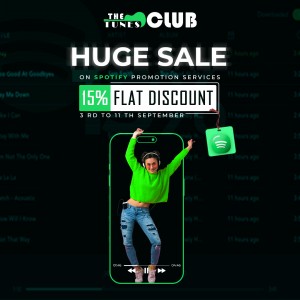 Spotify promotion services with flat discount