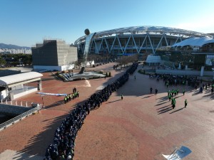 Graduates Entering the Stadium in 2023