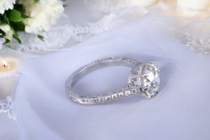 Custom Made Platinum Diamond Ring by Carl Blackburn