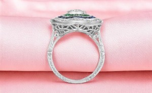 Handcrafted Engagement Ring by Carl Blackburn of La Jolla