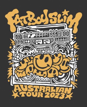 FATBOY SLIM AUSTRALIAN TOUR ART SINDY SINN - Mr Glasses