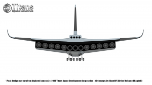 Titans Genesis Spaceplane - Back view parked