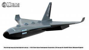 Titans Genesis Spaceplane - FLYING MODE - Cupolas and windows open