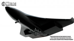 Titans Genesis Spaceplane - Underside view parked