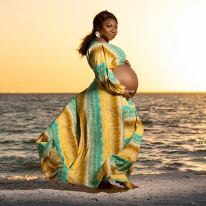 tampa beach maternity portraits