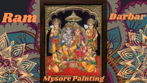  Satyanarayan | Miniature Work | Mysore Painting | With Frame