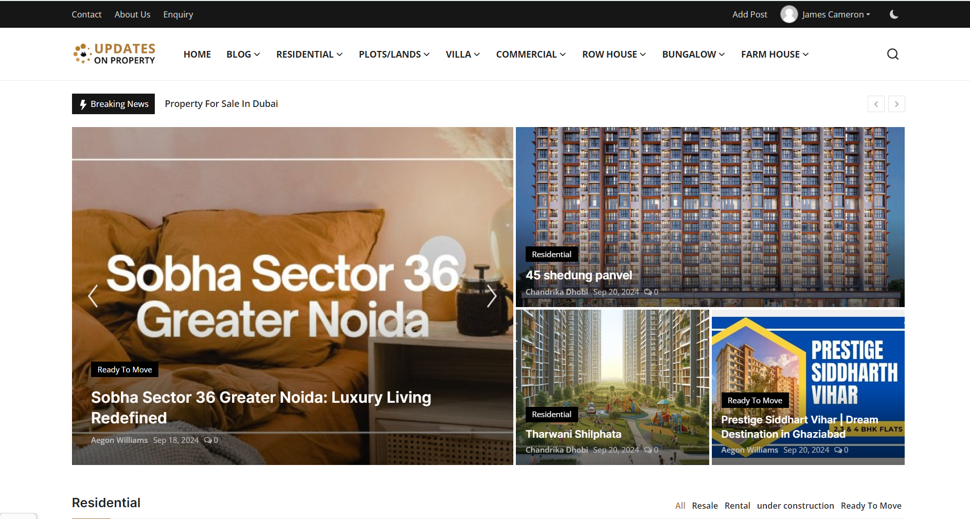Introducing UpdatesonProperty.com: Your Ultimate Real Estate News and Property Information Hub