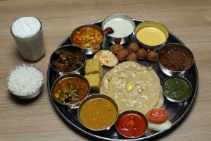 Gujarati thali at classic restaurant