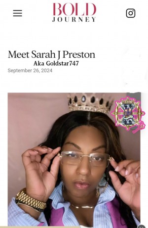 Sarah J. Preston, also known as Goldstar747, is an author, artist, and entrepreneur.