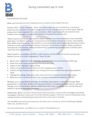 October 2024 Press release