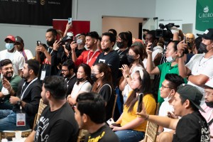 Crowds Cheering the Competitors