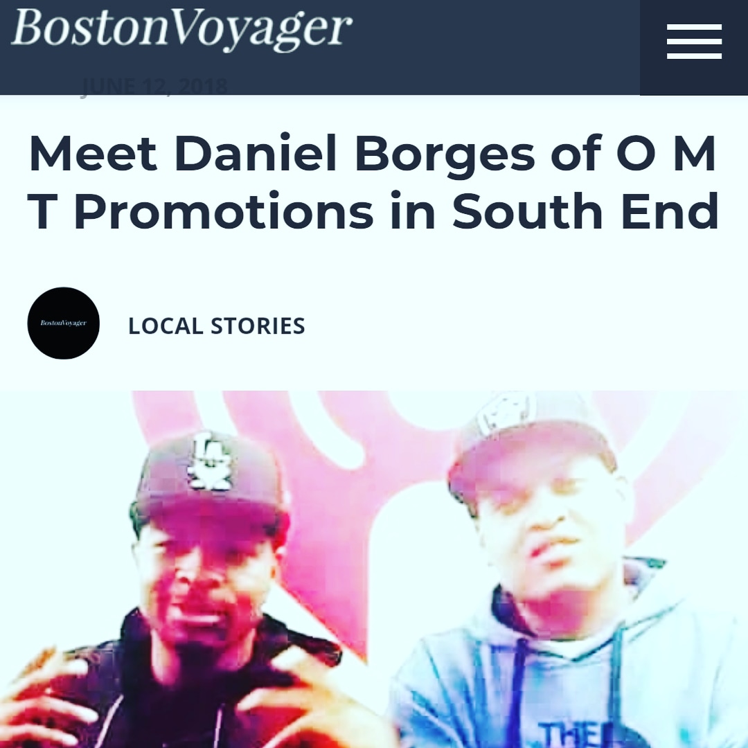 Appearing in the Boston Voyager with his mentor DJ Money Mav from JAM Appearing in the Boston Voyager with his mentor DJ Money Mav from JAM