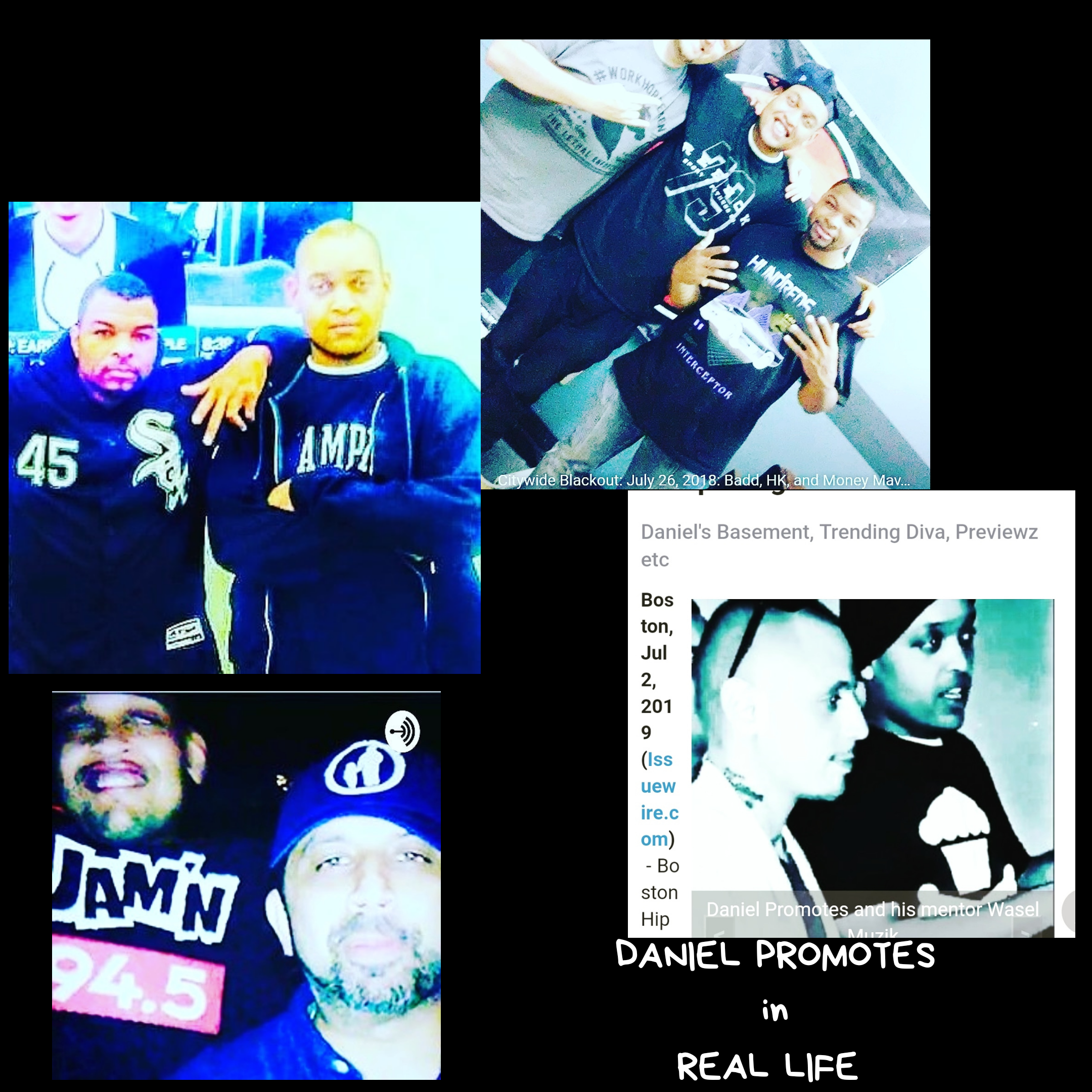 Key mentors like Wasel Muzik DJ Money Mav and DJ Pup Dawg supported Daniel with love Key mentors like Wasel Muzik DJ Money Mav and DJ Pup Dawg supported Daniel with love