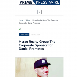 Daniel Borges has press about him for his real estate and promotion work.