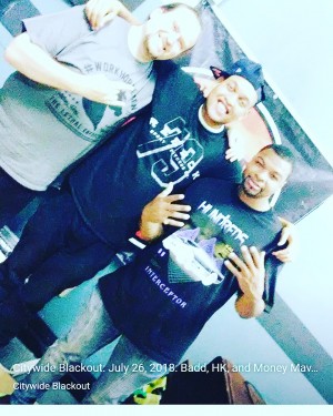 Daniel Borges with 2 of his greatest mentors Max Bowen founder and host of Citywide Blackout and JAM