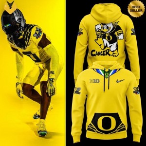 Oregon Ducks Stomp Out Cancer Hoodie is newly introduced