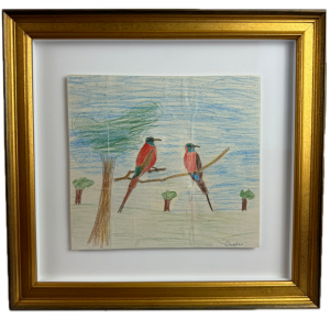 His Majesty, King Charles III, Framed Original Sketch for Auction by House of Craven Palm Beach