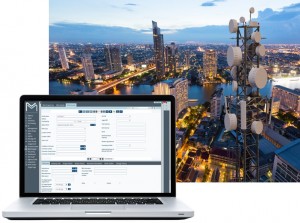 Mcmtech BDA module on laptop over skyline