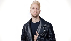 a guy wearing a skin hair system with bleached knots