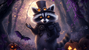 CacklePatch the Halloween Raccoon