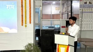 Chiman Maru conducting a meeting on upcoming IT projects in the conference room.