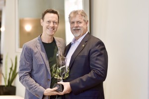 Dr. Rob Scott, Life University President, awards Dr. B.J. Hardick Chiropractor of the Year