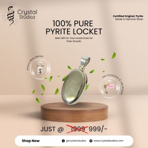 Crystal Studioz Pyrite Locket