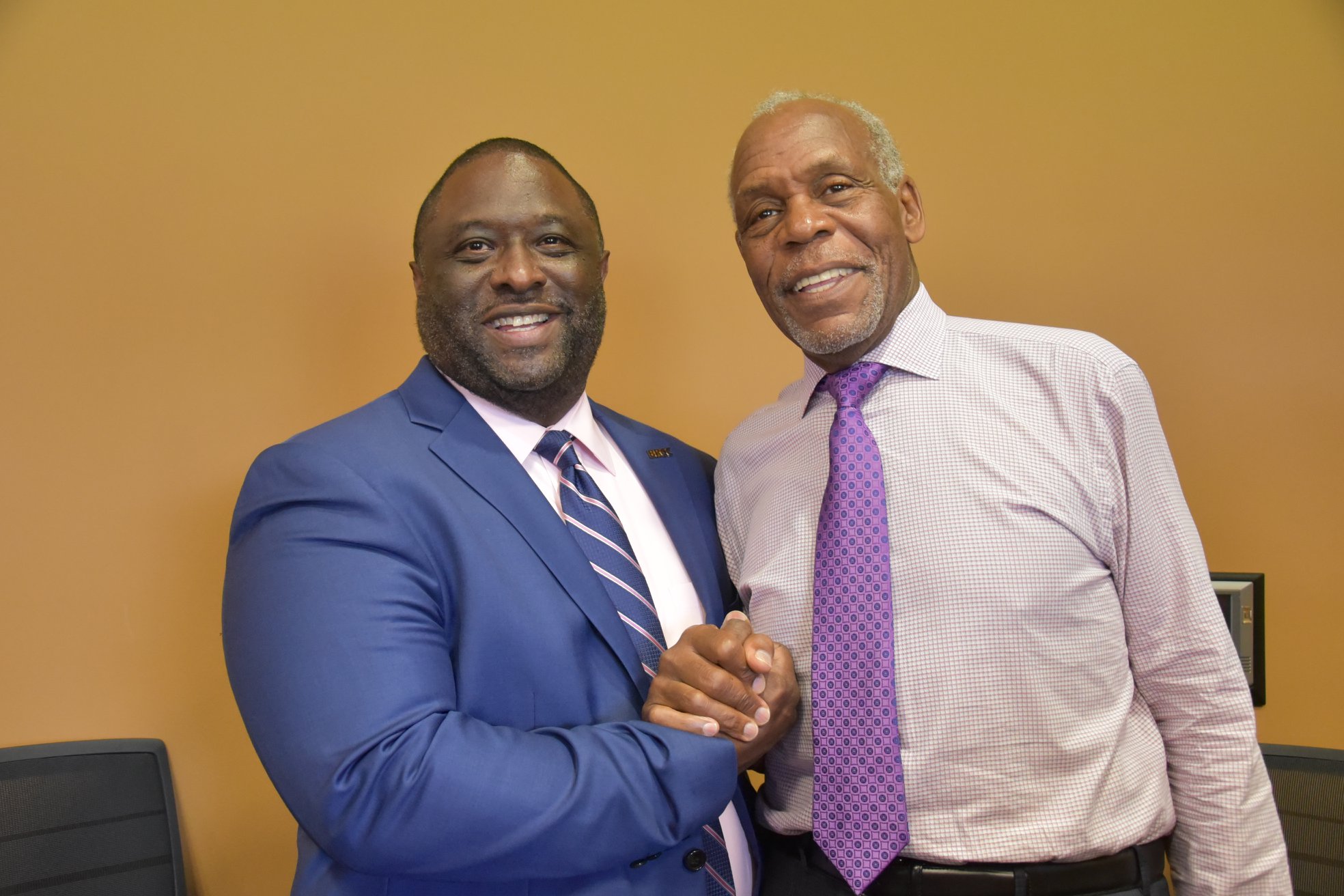 Actor Danny Glover and BRCC Chancellor Photo Credit C Major Actor Danny Glover and BRCC Chancellor Photo Credit C Major