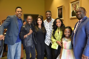 l-r Actor Lamman Rucker, Jason Warrior, Actress Nicole Porche, Actor Lance Gross, Reality Star Toya Wright, Skye Turner, BRCC Chancellor Willie E. Smith Photo Credit: C Major
