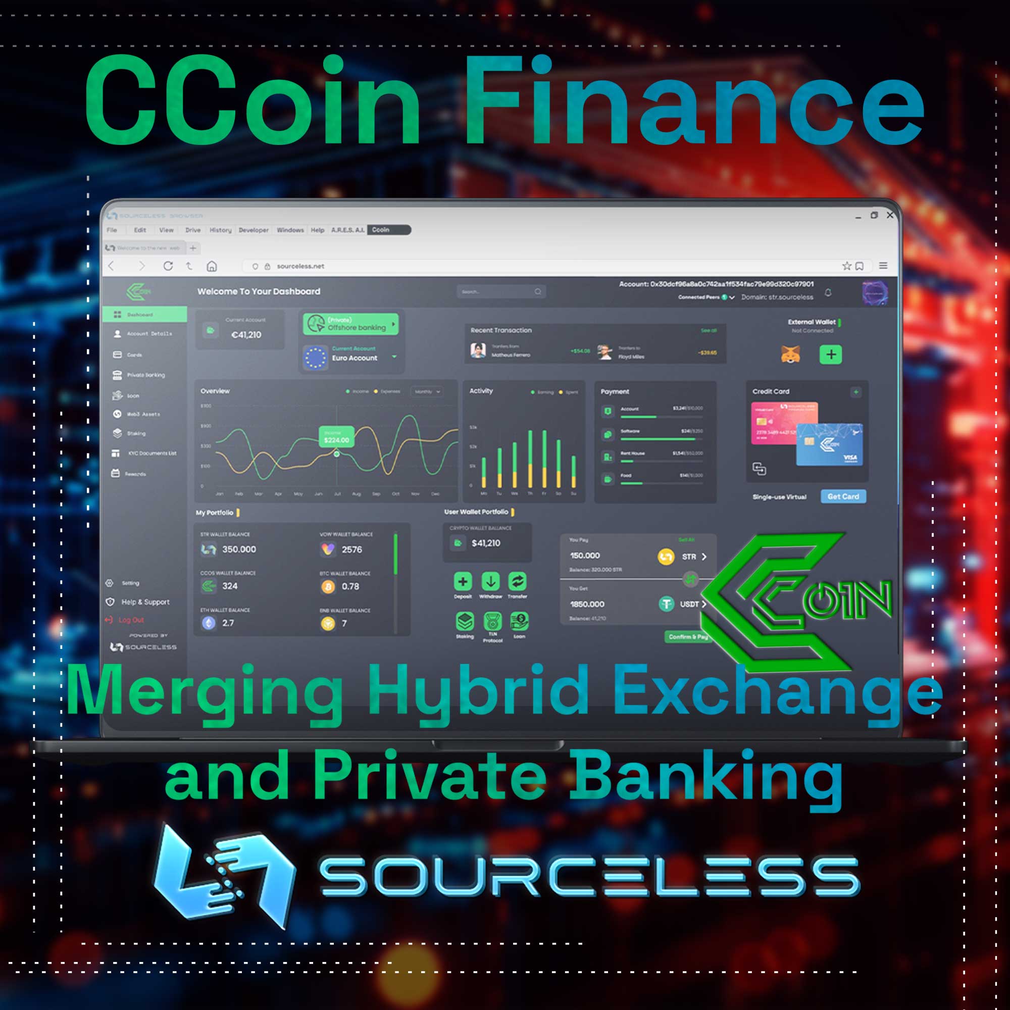 CCoin Finance: Merging Hybrid Exchange and Private Banking to Solve Key Crypto Challenges