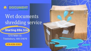 Wet documents shredding NH