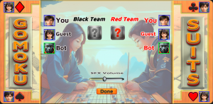 Options Screen of the Game