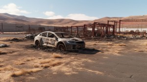 Motor Vehicle damaged by Fire