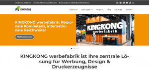 KINGKONG Werbefabrik expands printing and advertising services for business success in Bad Mergentheim